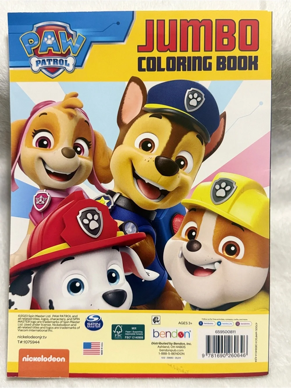 Nickelodeon PAW Patrol Jumbo Coloring Book - Pups Living The Dream